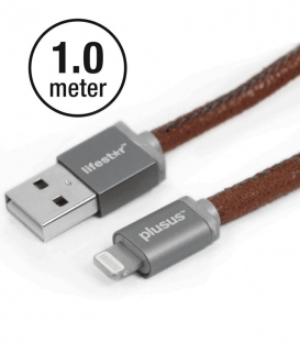 LIFESTAR Apple MFI Cable Fuzzy Mocha Lightning 1m