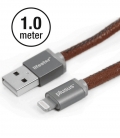 LIFESTAR Apple MFI Cable Fuzzy Mocha Lightning 1m