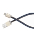 Câble Apple MFI PlusUs Lifestar Denim Blues Lightning 1 mètre