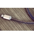 Câble Apple MFI PlusUs Lifestar Denim Blues Lightning 1 mètre
