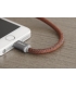 LIFESTAR Apple MFI Cable Fuzzy Mocha Lightning 1m