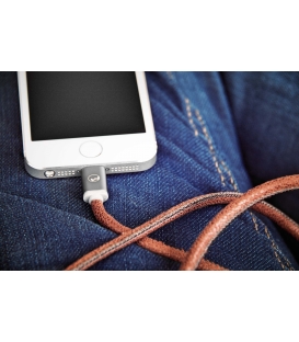 LIFESTAR Apple MFI Cable Fuzzy Mocha Lightning 1m