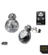 Boucles d'oreilles 3D Inox BB-8