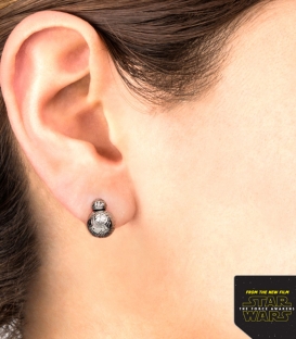 Boucles d'oreilles 3D Inox BB-8
