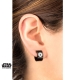 Boucles d'oreilles Star Wars Empire Plaqué Noir