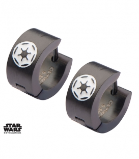 Boucles d'oreilles Star Wars Empire Plaqué Noir