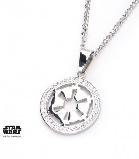 Star Wars Stainless Steel and gem Empire Pendant