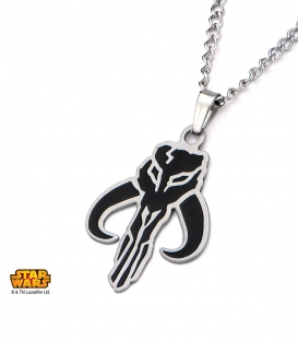 Black Star Wars Stainless Steel Mandalorian Pendant