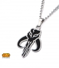 Black Star Wars Stainless Steel Mandalorian Pendant