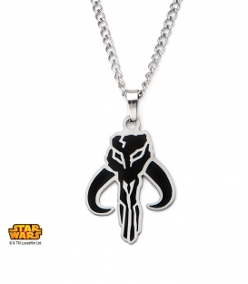 Black Star Wars Stainless Steel Mandalorian Pendant