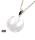 Star Wars Silver Plate Geniune Crystal Pendant