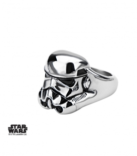 Bague Star Wars Storm Trooper 3D Inox Taille US 10 