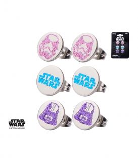 Set Boucles d'oreilles Star Wars Inox