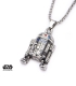 Pendentif Star Wars Inox 3D et gemme R2D2