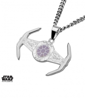 Pendentif Star Wars Inox Tie Fighter Rose