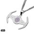 Pendentif Star Wars Inox Tie Fighter Rose