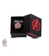 Bague Marvel inox plaqué noir symbole Avengers taille US 10