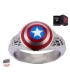 Bague Marvel inox Bouclier Captain America Taille 10 US