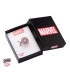 Bague Marvel inox Bouclier Captain et Gemme Taille US 6