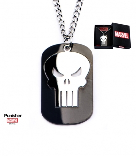 Pendentif Marvel Punisher Militaire plaqué noir