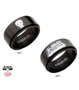 Marvel Spinner Ring Black Stainless Steel Metal Us SIze 10