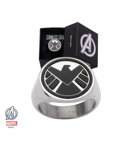 Marvel Shield Ring Stainless Steel Metal Us SIze 10