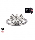 Bague Marvel Shield Inox avec gemme Taille 6 US