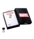 Pendentif Marvel Shield doré avec gemme