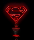 Superman DC Comics Neon Light Red Classic Outline