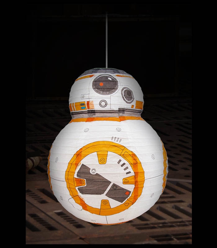 Official Star Wars Droid BB-8 Paper Lampshade