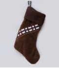 Chewbacca Star Wars Fleece Christmas Stocking Brown Chewbacca Outfit Woven Badge 47x30cm 