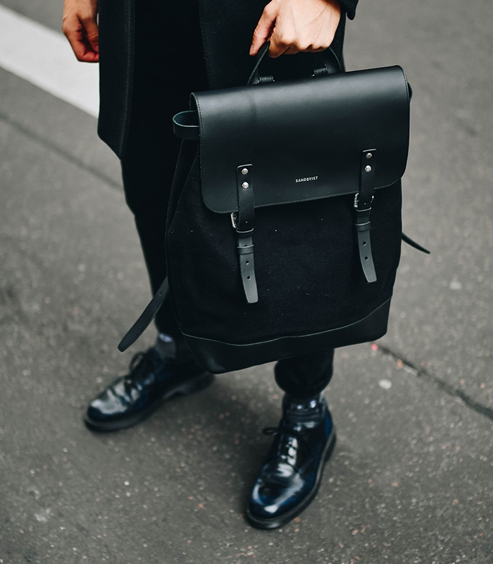 Sandqvist - Backpack - Black - HEGE