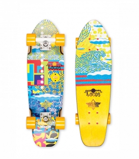 Skate Dusters Locos Hamersveld 25" Yellow Complete Longboard 