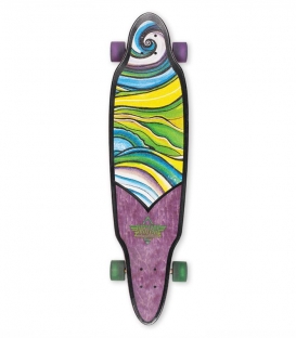 Longboard Dusters Floral Purple Green 37.5" 