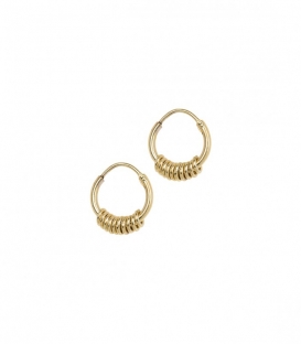 Multi Ring Earring Silver Goldplated
