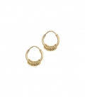 Boucles d'oreilles Multi Ring plaqué or Anna + Nina