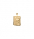 Ace Necklace Charm Goldplated