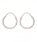 Puffer Fish Ring Earring Silver