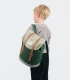 Sandqvist Mini Stig Backpack Multi Sage/Forest Green/Grey