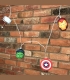 Guirlande lumières 2D Avengers Marvel en papier