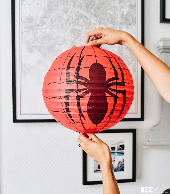 Marvel Spider Man Spherical Paper Light Shade