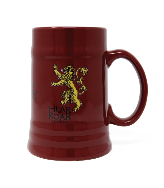 OFFICIAL GAME OF THRONES HOUSE LANISTER HEAR ME ROAR MUG COFFEE CUP NEW GIFT BOX 