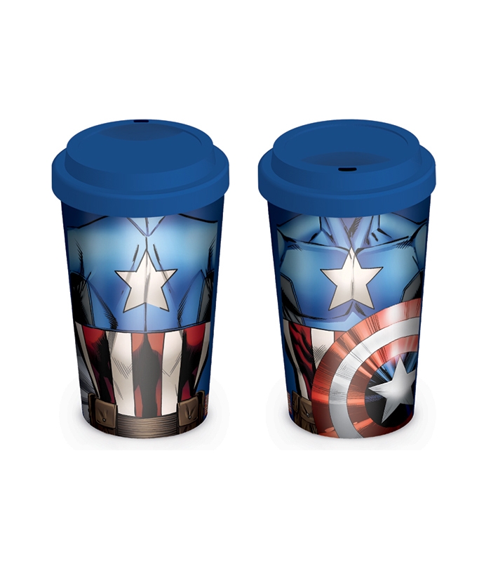 captain america travel mug