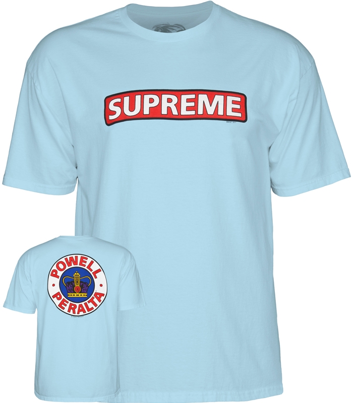 Powell Peralta Supreme T-shirt - Powder Blue - Powell-Peralta®