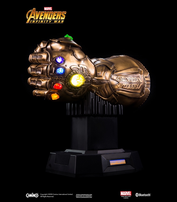 Enceinte Bluetooth Marvel - Gant de l'Infini Thanos en Bronze