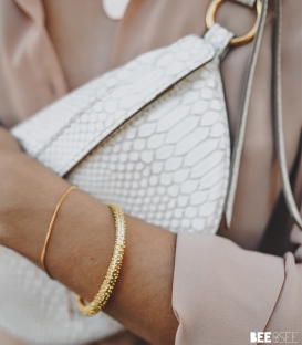 Bracelet Puffer Fish Cuff plaqué or Anna + Nina