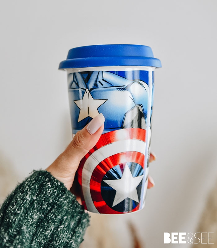 captain america travel mug