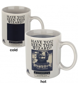 Mug Harry Potter effet thermique Wanted Sirius Black