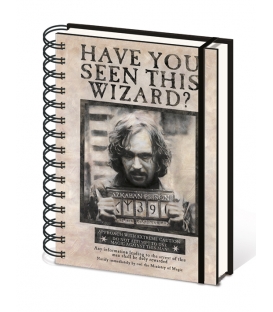 Carnet A5 Harry Potter Wanted Sirius Black