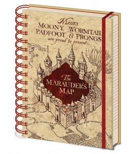 Carnet A5 Harry Potter La carte du Marauder